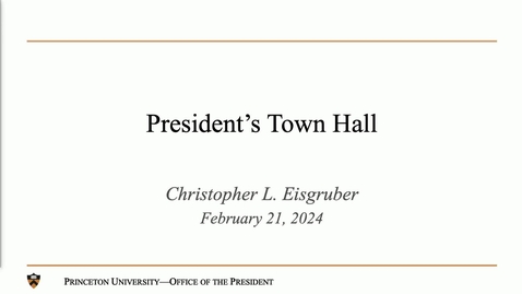 Thumbnail for entry President's Town Hall - 2/21/2024