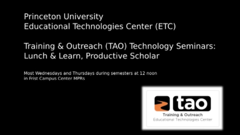 Thumbnail for The Productive Scholar: Teaching with WordPress with Timothy Recuber