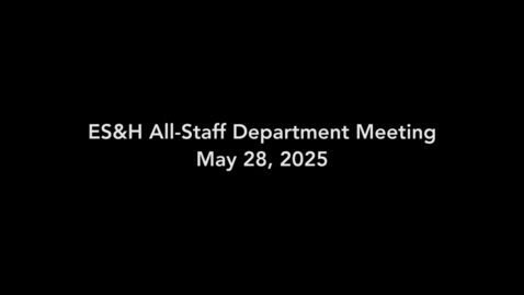 Thumbnail for ESHAH28May2025