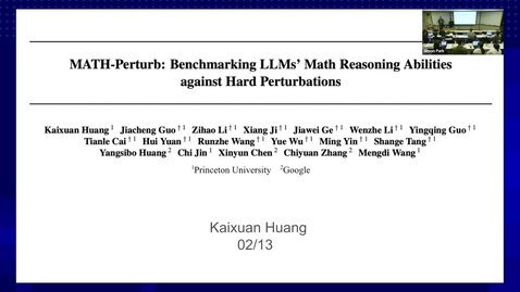 Thumbnail for PLI lunch series Kaixuan Huang