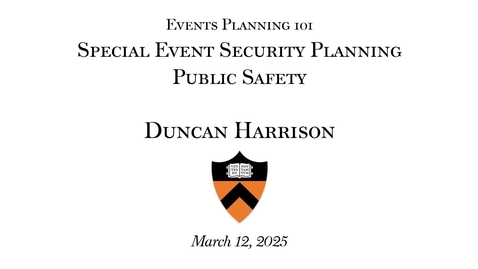 Thumbnail for 2025 Event Planning 101: &quot;Public Safety&quot;
