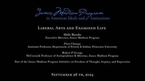 Thumbnail for First-Year Families Weekend: Liberal Arts and the Examined Life