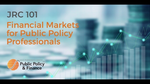 Thumbnail for entry Financial Markets for Public Policy Short Course 2024: &quot;The Municipal Bond Market&quot; R J Gallo