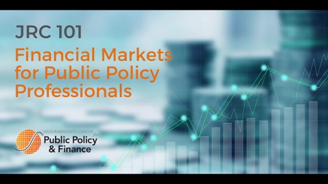 Thumbnail for Financial Markets for Public Policy Short Course 2024: &quot;The Municipal Bond Market&quot; R J Gallo