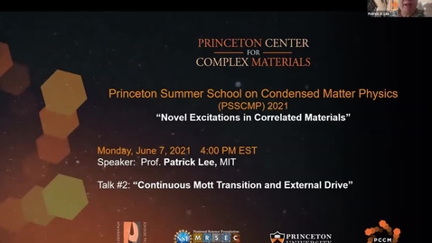 Thumbnail for Continuous Mott Transition And External Drive