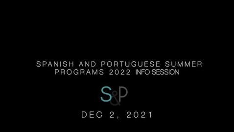 Thumbnail for SPO Summer Programs 2022: Information Session