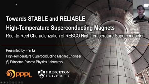 Thumbnail for Reel-to-Reel Characterization of REBCO High-Temperature Superconductor: Towards Stable and Reliable High-Temperature Superconducting Magnets, Yi Li, GS (4422902)
