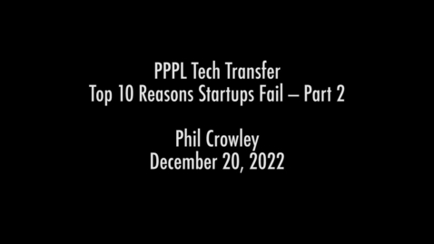 Thumbnail for entry TT20December2022_WhyStartUpsFailPart2