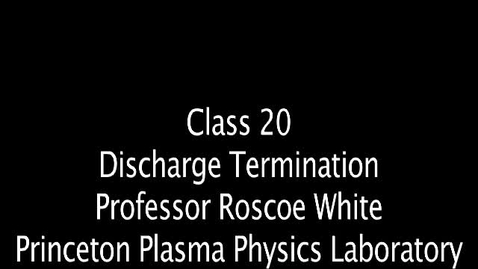 Thumbnail for entry Class 20   Discharge Termination