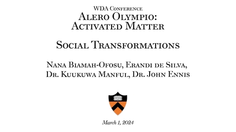 Thumbnail for entry WDA Conference Alero Olympio - SocialTransformations