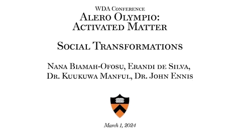 Thumbnail for WDA Conference Alero Olympio - SocialTransformations