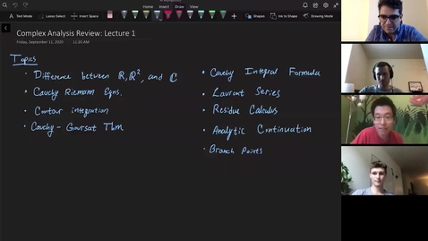 Thumbnail for Complex_Analysis_Lecture_1_09112020