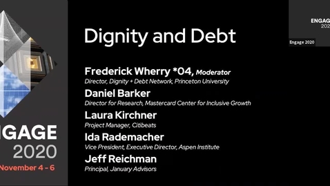 Thumbnail for entry Dignity and Debt