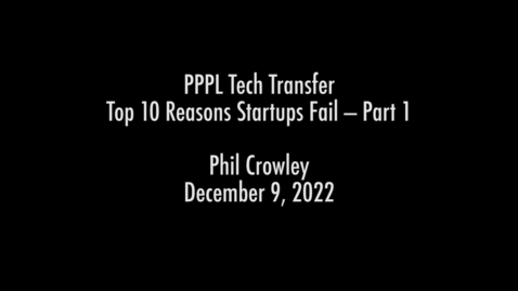 Thumbnail for entry TT09December2022_WhyStartUpsFailPart1