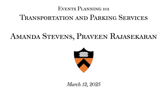 2025 Event Planning 101: &quot;Transportation and Parking Services&quot;