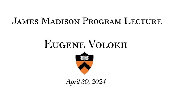 Speech That May Cause Illegal Conduct with Eugene Volokh