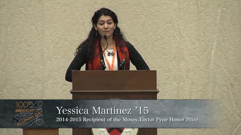 Thumbnail for 2015 Alumni Day Pyne Prize - Yessica Martinez