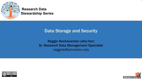 Thumbnail for Data Storage and Security