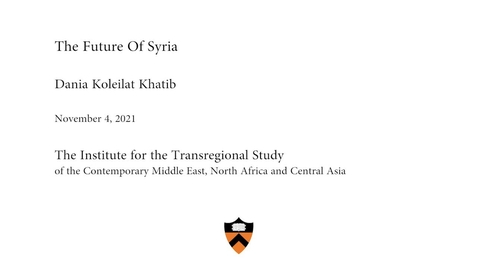Thumbnail for entry TRI Talk- The Future Of Syria