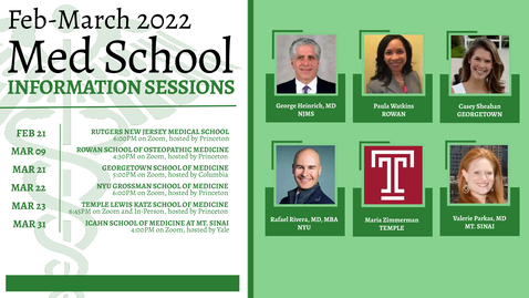 Thumbnail for entry Temple University Lewis Katz School of Medicine Information Session
