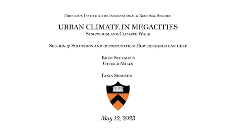 Thumbnail for entry Fung Global Fellows Program &quot;Urban Climate in Megacities Session 3: Solutions and Opportunities: How research can help&quot;