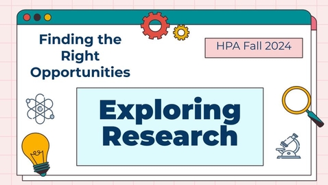 Thumbnail for Exploring Research as a Prehealth Student