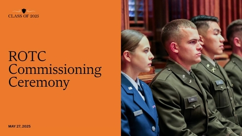 Thumbnail for ROTC Commissioning Ceremony 2025