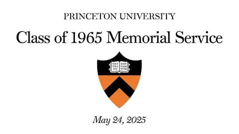 Thumbnail for Class of 1965 Memorial Service