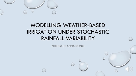 Thumbnail for entry Optimizing Irrigation Under Multiple Objectives