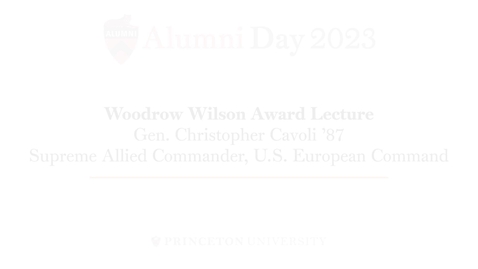 Thumbnail for entry 2023 Alumni Day Wilson Award Lecture - General Christopher Cavoli '87