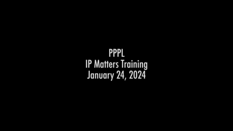 Thumbnail for TT24January2024_IPMattersTraining