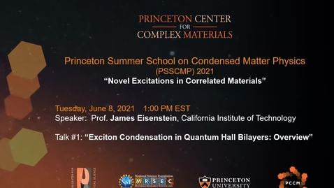 Thumbnail for entry Exciton Condensation in Quantum Hall Bilayers Overview