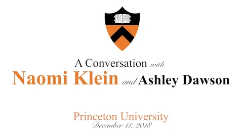 Thumbnail for A Conversation with Naomi Klein and Ashley Dawson
