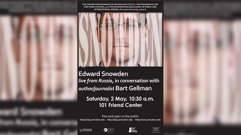 Thumbnail for entry Edward Snowden Event (Part I)