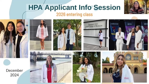 Thumbnail for HPA Applicant Information Session for 2026 Matriculation
