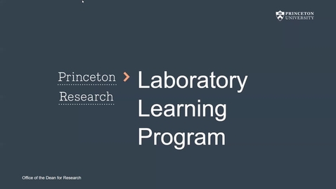 Thumbnail for entry Laboratory Learning Program orientation video