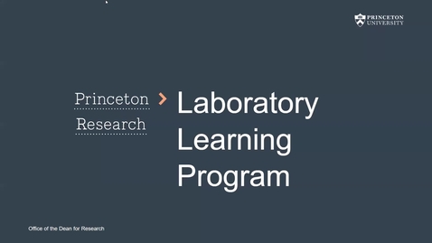 Thumbnail for Laboratory Learning Program orientation video