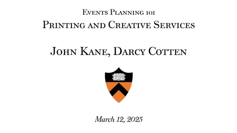 Thumbnail for 2025 Event Planning 101: &quot;Printing and Creative Services&quot;