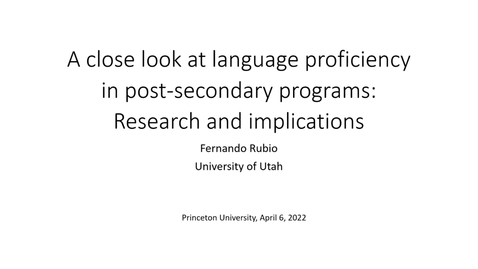 Thumbnail for entry A close look at language proficiency in post-secondary programs: Research and implications