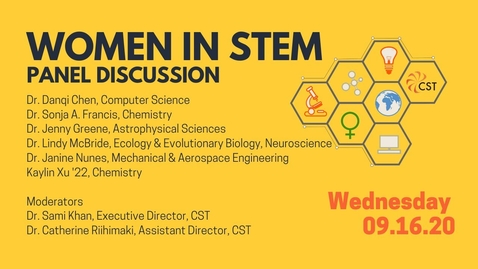 Thumbnail for entry Women in STEM Panel Discussion 2020