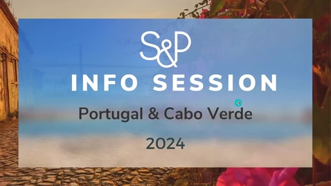 Thumbnail for entry SPO Summer Programs 2024: Princeton in Portugal Information Session
