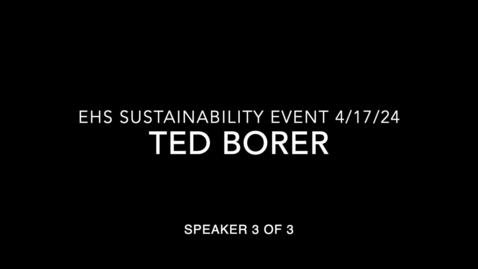 Thumbnail for entry Safest Speaker 3: Ted Borer