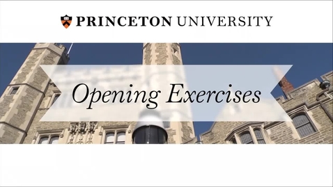 Thumbnail for Opening Exercises 2015: A University Convocation