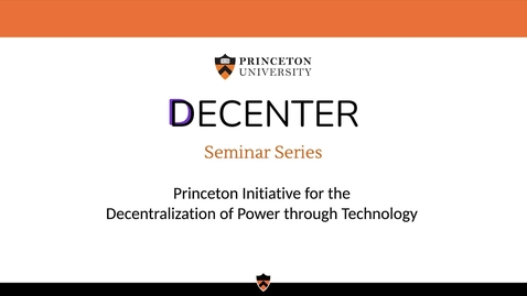 Thumbnail for entry DeCenter Seminar 10/6/2022