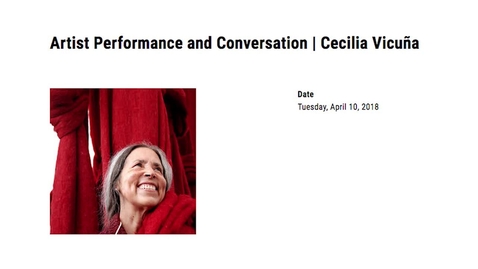 Thumbnail for entry Cecilia Vicuna Performance and Conversation