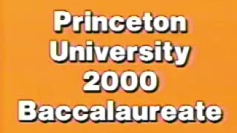 Thumbnail for Baccalaureate Ceremony 2000