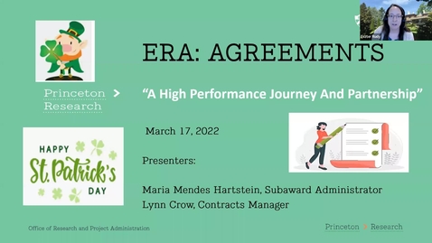Thumbnail for Coffee with ORPA: ERA: Agreements - 3/17/22