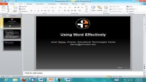 Thumbnail for entry The Productive Scholar: Janet Temos on Using Word Effectively