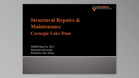 Thumbnail for Carnegie Lake Dam Repair