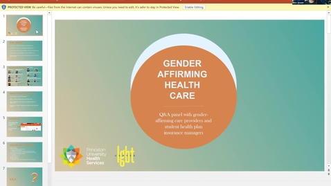 Thumbnail for entry Gender Affirming Health Care: Meet the Providers Panel and Q&amp;A